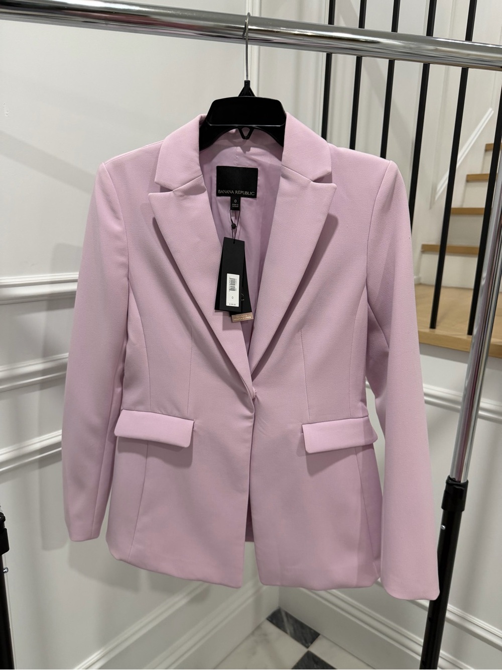 Banana Republic Lavender Tailored One-Button Blazer